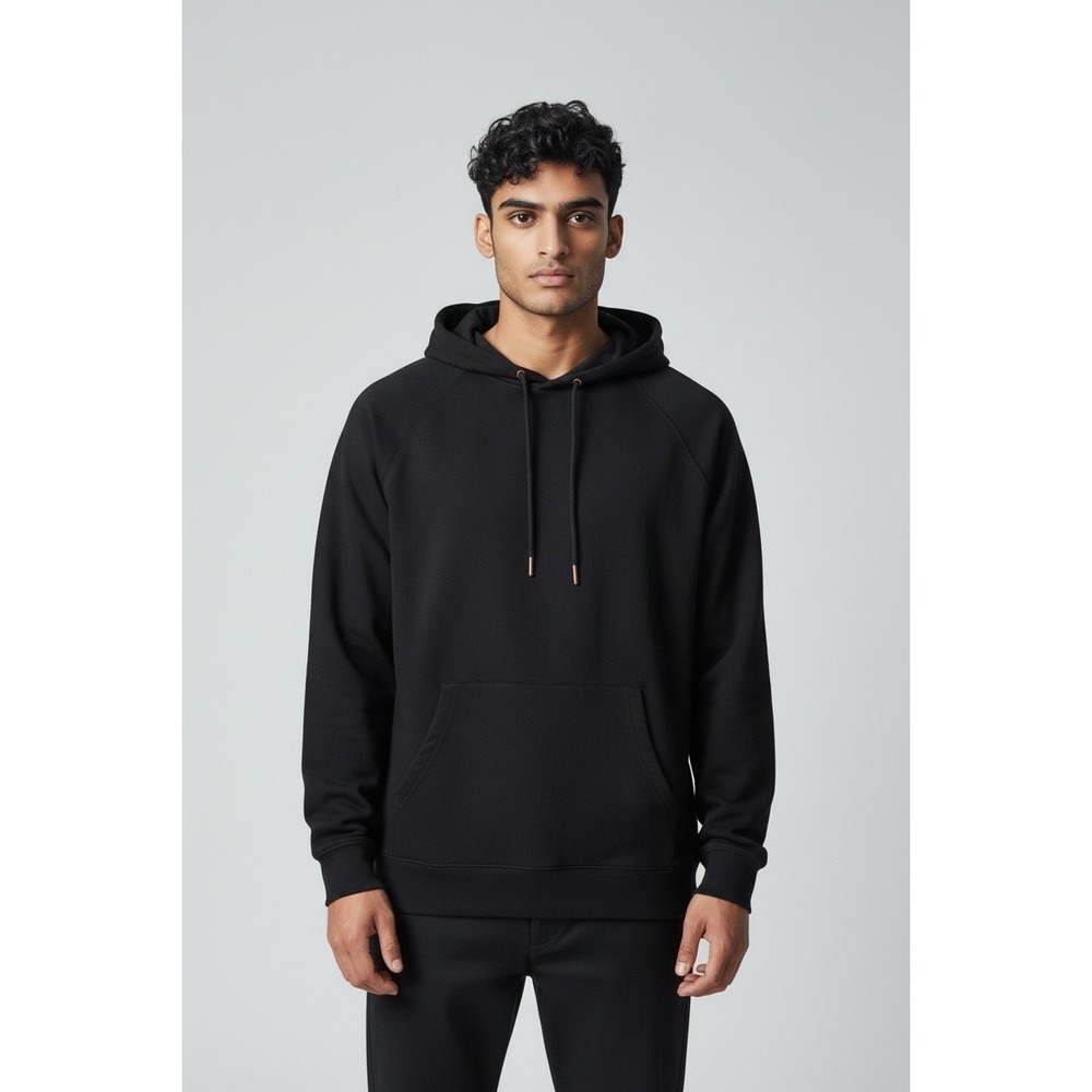 Good Man Brand Mens Streetwear Goth Hoodie Pullover Black Size M NWT